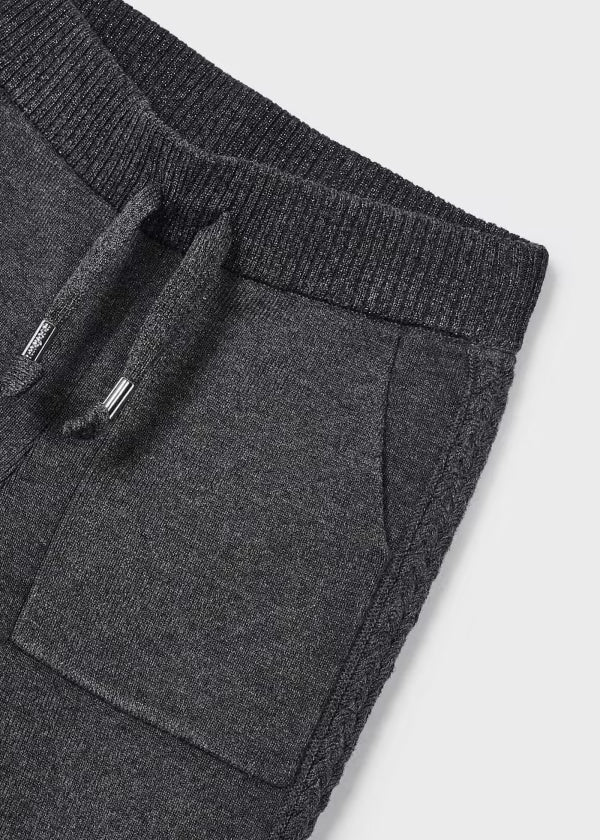 Pantaloni jogger in tricot da bambina Mayoral girgio - ErreGiModaBimbo