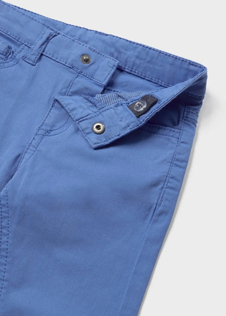 Pantaloni slim fit fresco cotone neonato Mayoral blu indaco - ErreGiModaBimbo