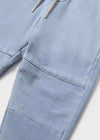 Pantaloni sportivio jogger fresco cotone neonato Mayoral jeans chiaro - ErreGiModaBimbo