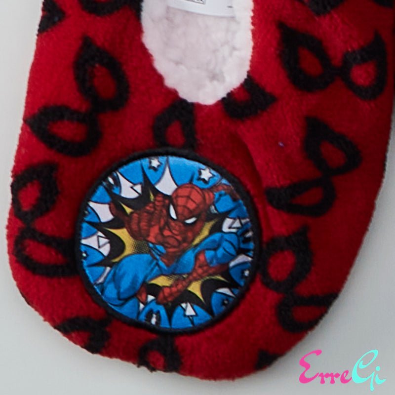 Pantofole invernali bambino Marvel Spider-Man imbottite rosse - ErreGiModaBimbo