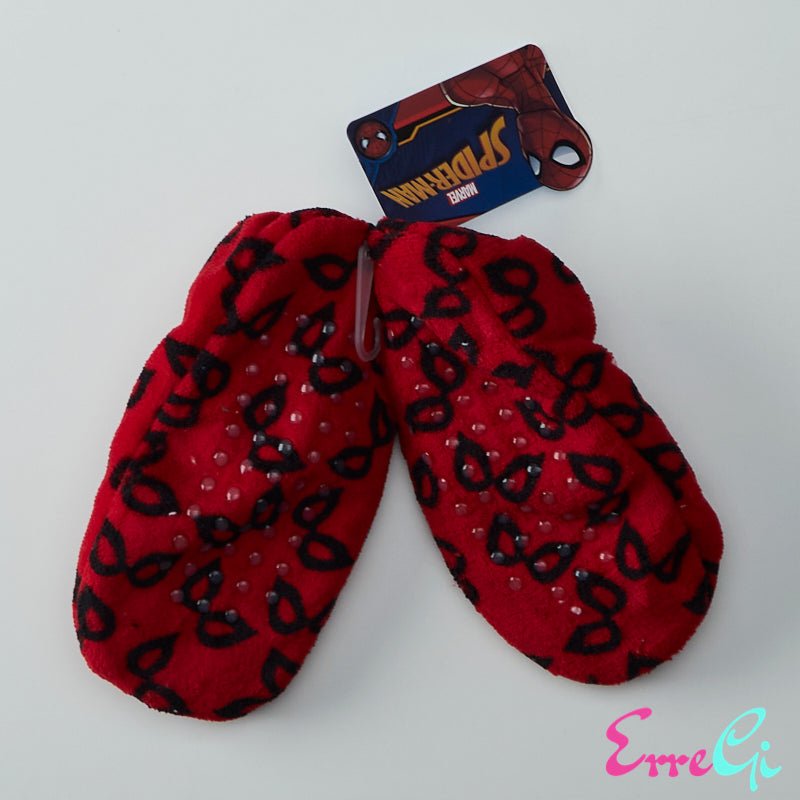 Pantofole invernali bambino Marvel Spider-Man imbottite rosse - ErreGiModaBimbo