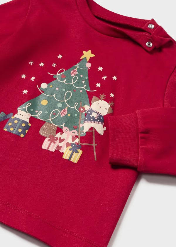 Pigiama neonata Mayoral stampa Natale con sacca - ErreGiModaBimbo