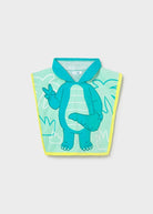 Poncho asciugamano mare con cappuccio neonato Mayoral coccodrillo verde Mayoral 12 Mesi 80cm