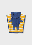 Poncho asciugamano mare con cappuccio neonato Mayoral ippopotamo Mayoral 12 Mesi 80cm