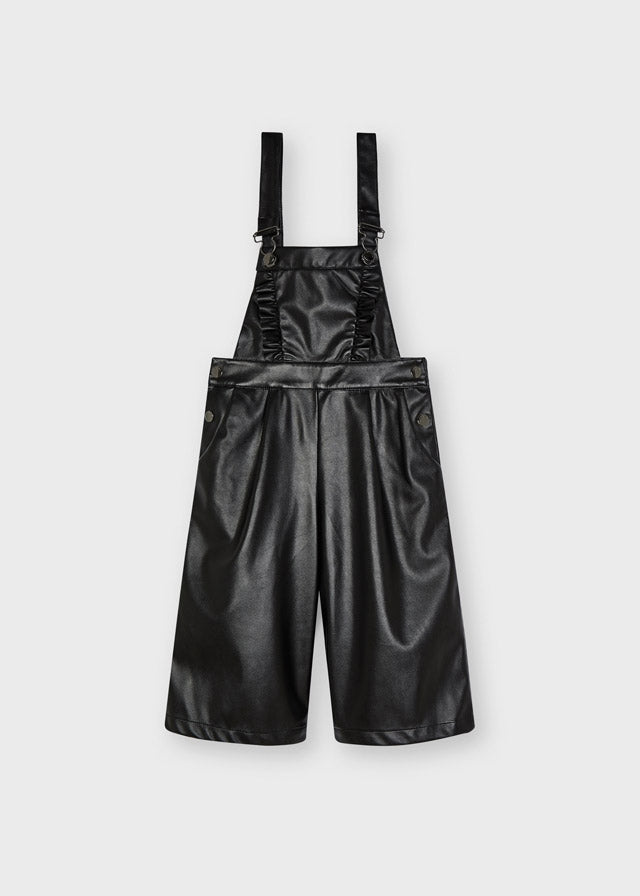 Salopette lunga siminpelle nero bambina Mayoral - ErreGiModaBimbo