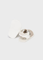 Sandali con fibbia neonato Mayoral Newborn tortora - ErreGiModaBimbo