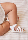 Sandali ragnetto con fibbia neonata Mayoral Newborn bianco - ErreGiModaBimbo