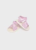 Sandali ragnetto con fibbia neonata Mayoral Newborn rosa - ErreGiModaBimbo