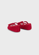 Scarpe balerine rosse neonata con fascietta Mayoral Newborn - ErreGiModaBimbo