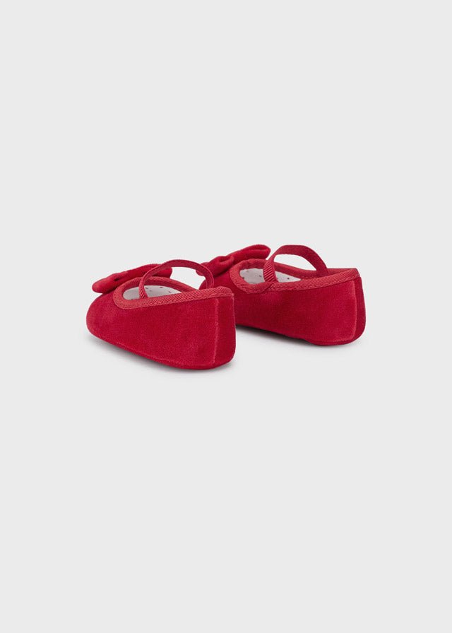 Scarpe balerine rosse neonata con fascietta Mayoral Newborn - ErreGiModaBimbo