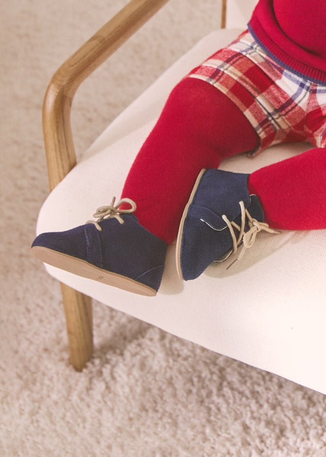 Scarpe tipo clarks blu neonato Mayoral Newborn - ErreGiModaBimbo