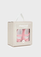 Scarpette ballerine fiocco rosa neonata Mayoral Newborn - ErreGiModaBimbo