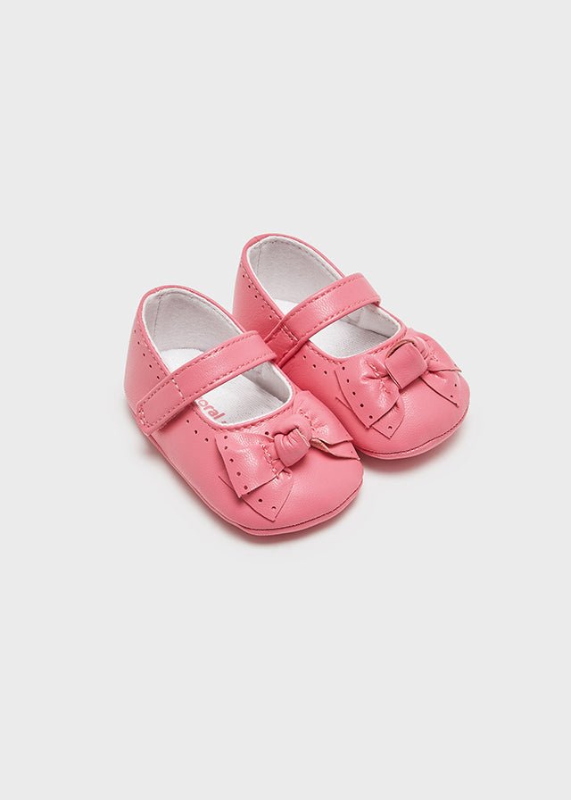 Scarpette ballerine fiocco rosa neonata Mayoral Newborn - ErreGiModaBimbo