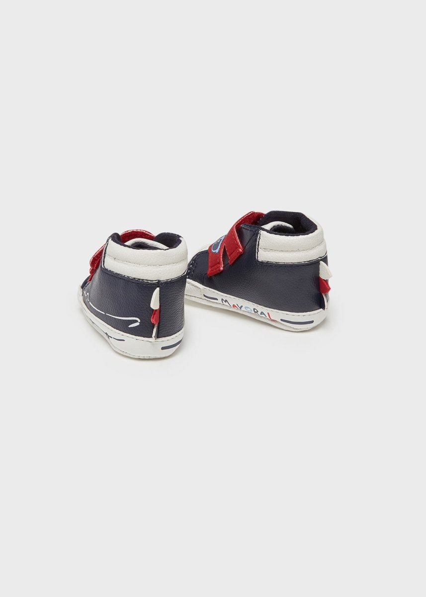 Scarpette neonato Mayoral Newborn blu e rosse - ErreGiModaBimbo