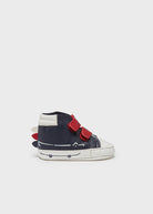 Scarpette neonato Mayoral Newborn blu e rosse - ErreGiModaBimbo