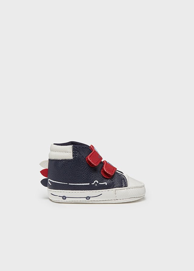 Scarpette neonato Mayoral Newborn blu e rosse - ErreGiModaBimbo