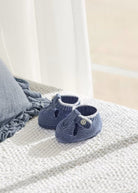Scarpine tricot in cotone neonato Mayoral Newborn blu - ErreGiModaBimbo