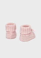 Scarpine tricot neonato Mayoral Newborn in filo rosa Mayoral 0 Mesi