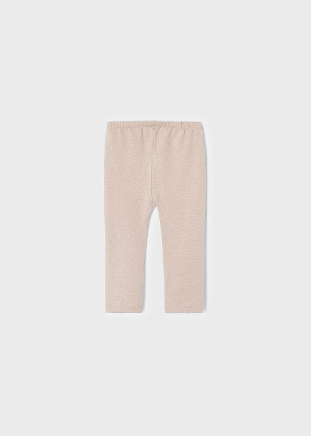 Set 2 Leggings basic neonata Mayoral nocciola e rosso - ErreGiModaBimbo