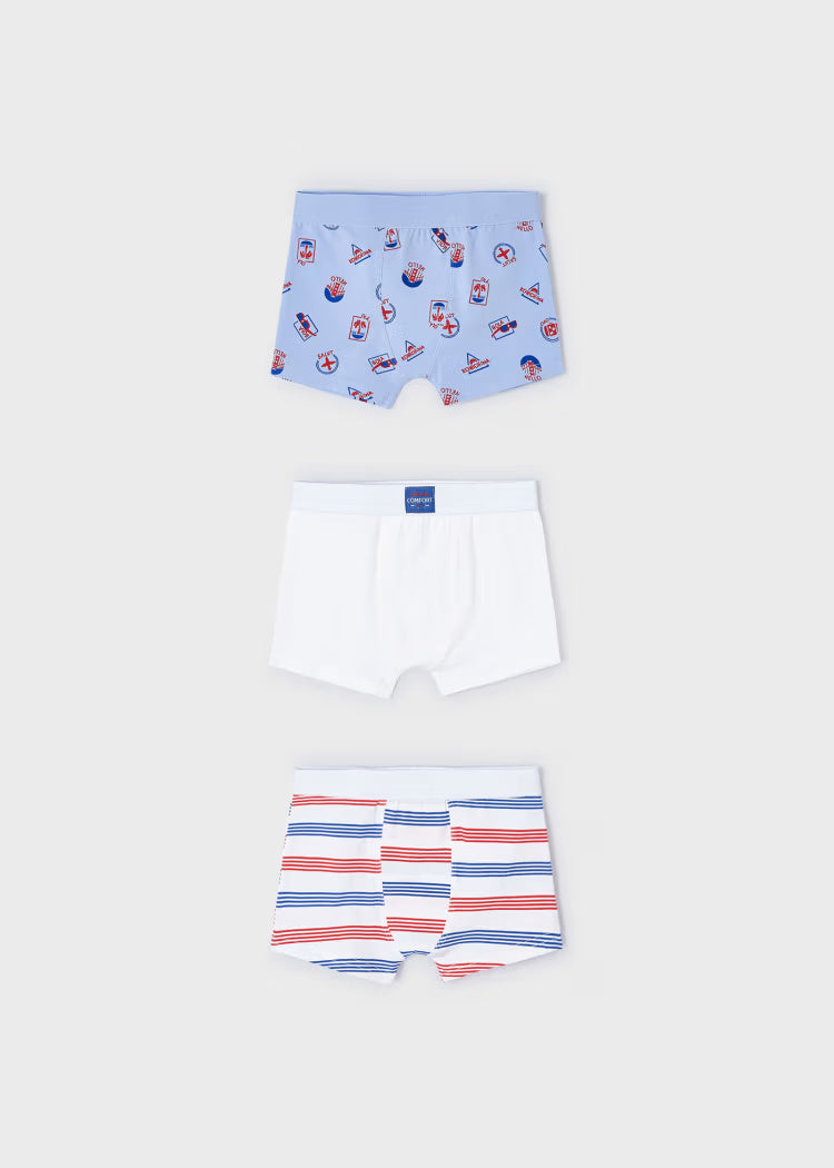 Set 3 Boxer fresco cotone bambino Mayoral Holiday Mayoral 2 Anni 92cm