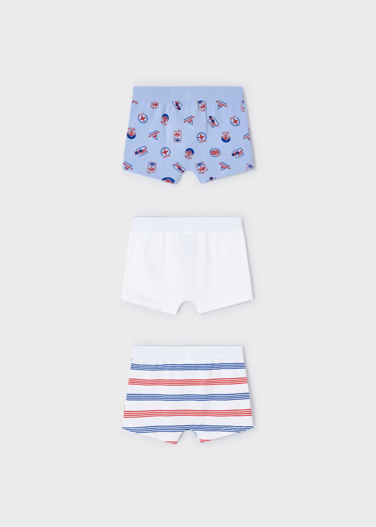 Set 3 Boxer fresco cotone bambino Mayoral Holiday Mayoral 2 Anni 92cm