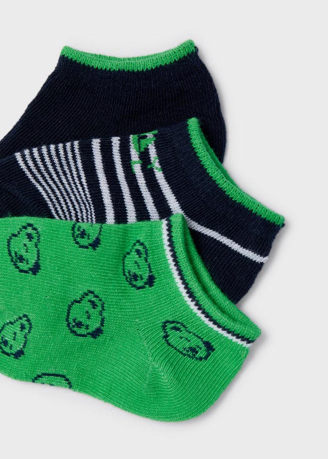 Set 3 paia calzini fresco cotone neonato Mayoral verde Koala - ErreGiModaBimbo