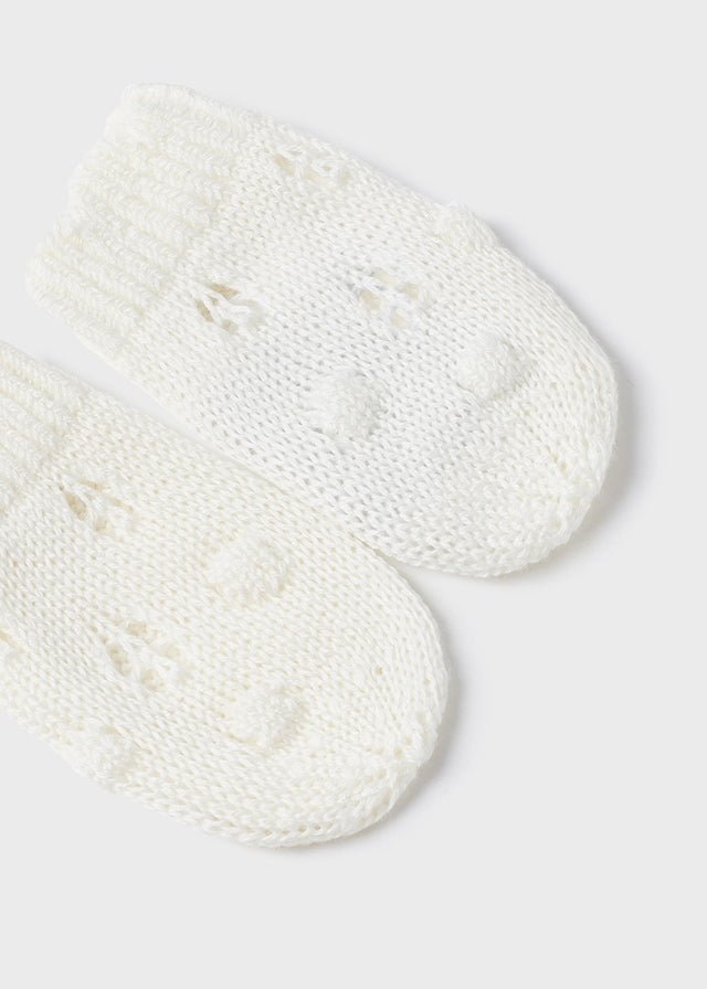 Set 3 pezzi panna cappello sciarpa e manopole neonata Mayoral - ErreGiModaBimbo