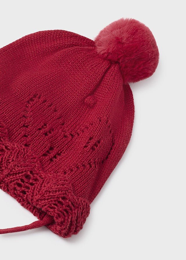 Set 3 pezzi Rosso cappello sciarpa e manopole neonata Mayoral - ErreGiModaBimbo
