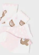 Set 4 paia calzini neonata Mayoral Newborn con stampa orsetti rosa - ErreGiModaBimbo