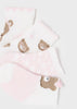 Set 4 paia calzini neonata Mayoral Newborn con stampa orsetti rosa - ErreGiModaBimbo