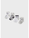 Set 4 paia calzini neonato Mayoral Newborn con stampa zebra - ErreGiModaBimbo
