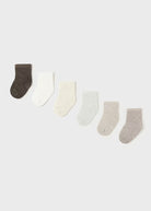 Set 6 calzini caldo cotone neonati Mayoral Newborn costine neutri Mayoral Neutro