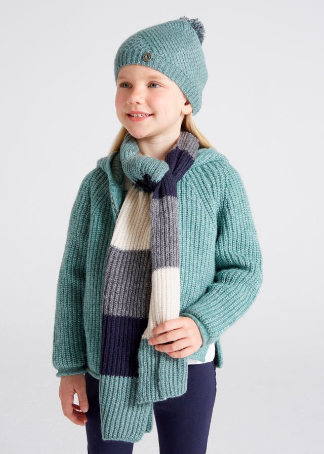 Set cappello e sciarpa bambina mayoral verde - ErreGiModaBimbo