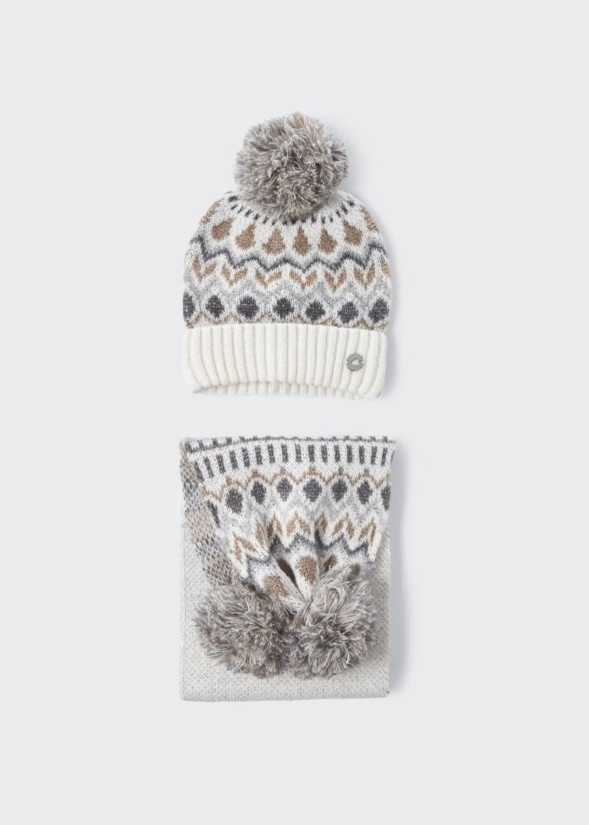Set cappello e sciarpa jacquard bambina mayoral grigio - ErreGiModaBimbo