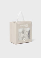 Stivaletto tricot pellicciotto neonata Mayoral Newborn champagne - ErreGiModaBimbo