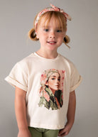 T-shirt bambina Mayoral con Stampa 'Nature' e Fascia Mayoral 2 Anni 92cm