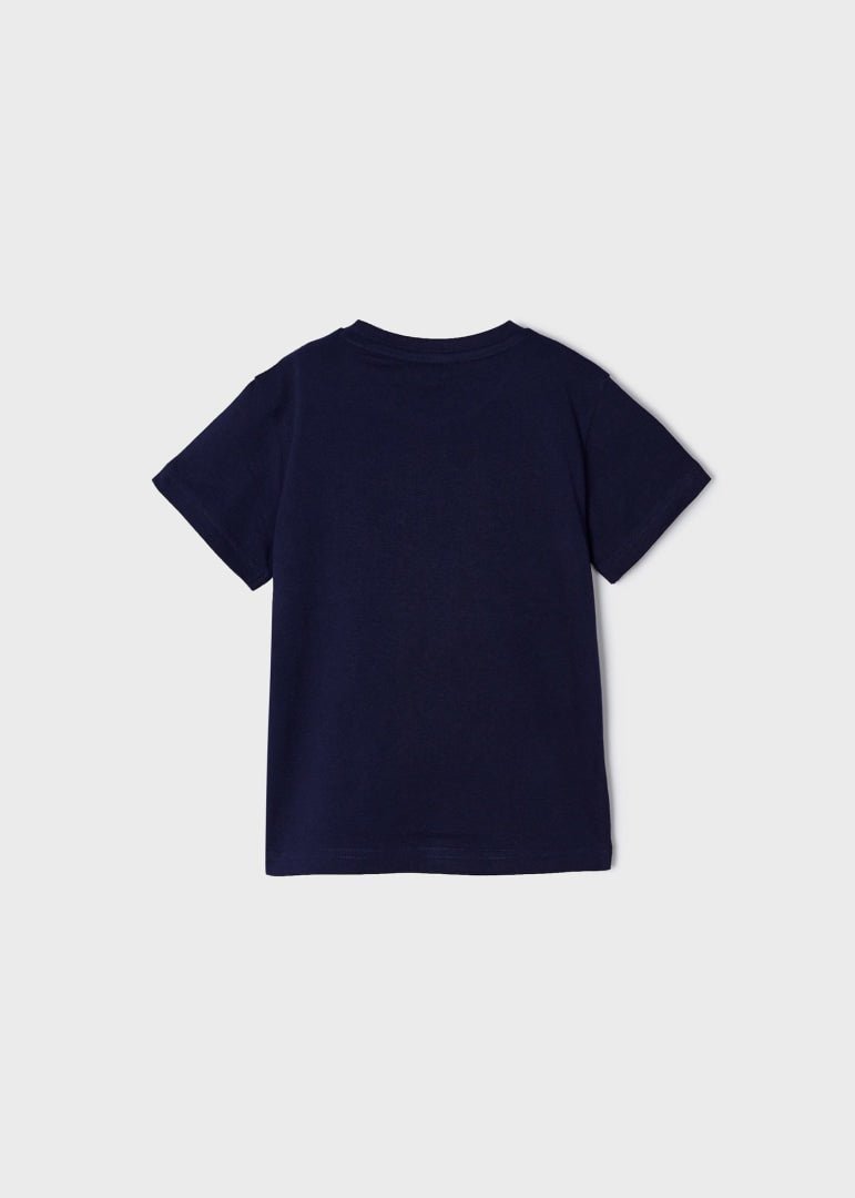 T-shirt bambino Mayoral cotone sotenibile "Wild" blu - ErreGiModaBimbo