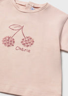 T-shirt neonata Rosa ciliegia Mayoral Mayoral
