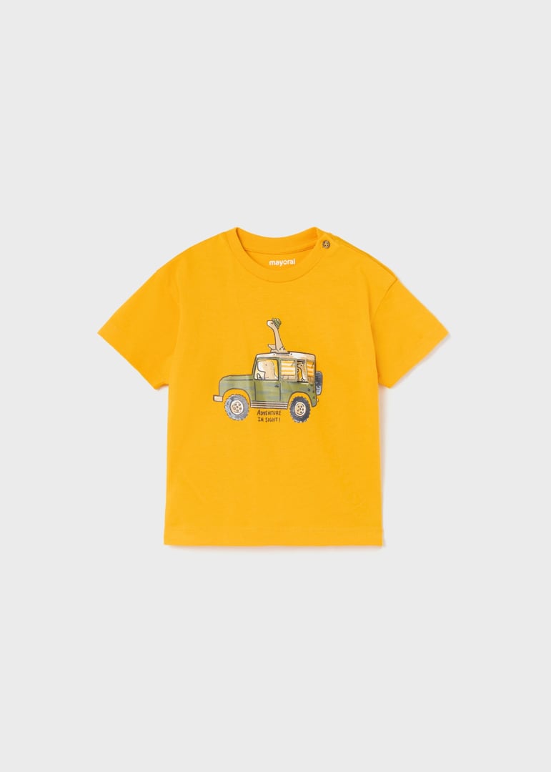 T-shirt interattiva skater fit neonato Mayoral Ambra "Adventure" - ErreGiModaBimbo
