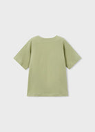 T-shirt bambino verde salvia con grafica Virtual Island Mayoral 2 Anni 92cm