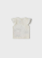 T-shirt neonata Mayoral bianca stampa zebra - ErreGiModaBimbo