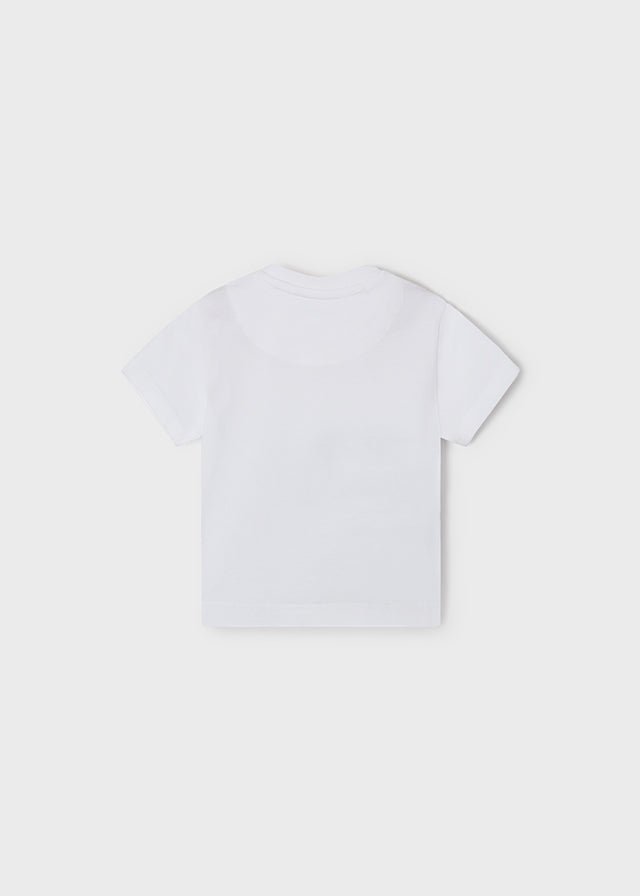 T-Shirt neonato Mayoral bianca stampa sub - ErreGiModaBimbo