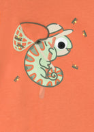 T-shirt neonato stampa camaleonte arancione Mayoral 6 Mesi 68cm