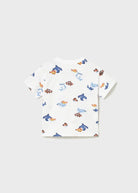 T-shirt neonato pesci pixel Mayoral in Azzurro e Bianco Mayoral 6 Mesi 68cm