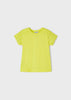 T-shirt traforata bambina Mayoral gialla limone - ErreGiModaBimbo