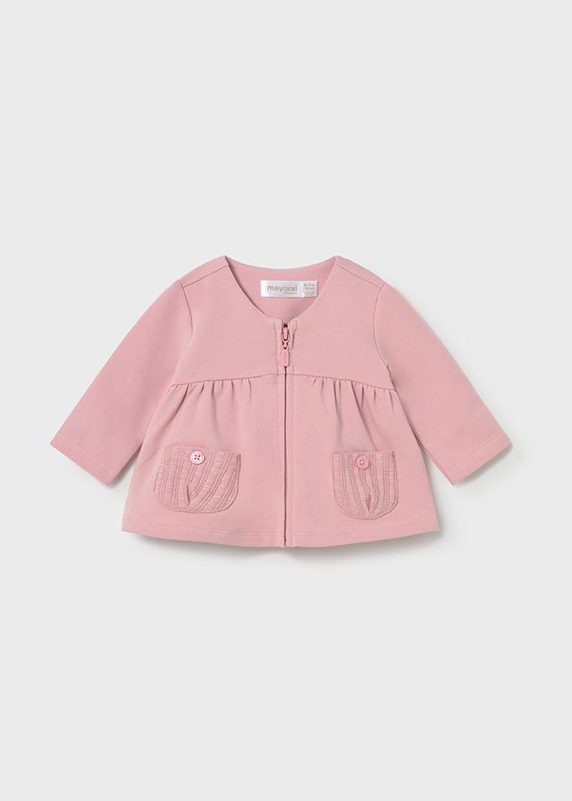 Tuta neonata 3 pezzi Mayoral con felpa zip rosa Mayoral 0-1 Mesi 55cm