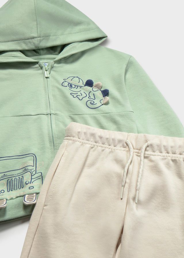 Tuta interattiva neonato Mayoral verde beige Mayoral 6 Mesi 68cm