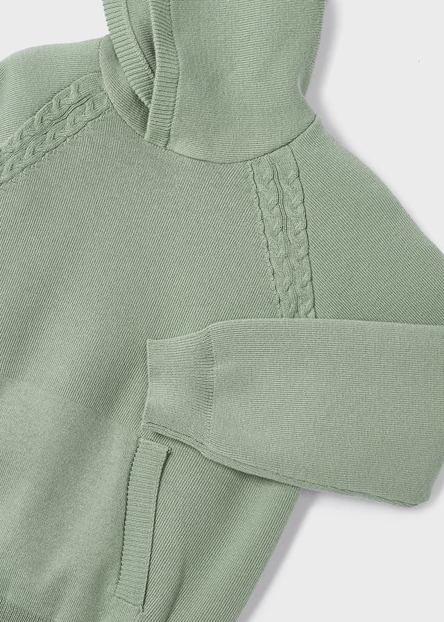 Tuta bambina Mayoral tricot tinta unita verde - ErreGiModaBimbo