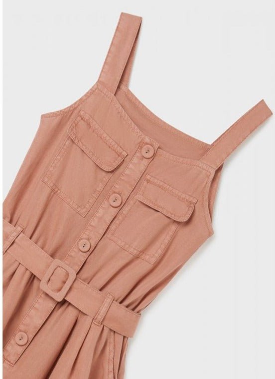 Tuta estiva con cintura ragazza Mayoral rosa cipria - ErreGiModaBimbo