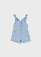 Tuta morbida in tencel lyocell neonata Mayoral jeans - ErreGiModaBimbo
